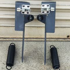 福祉車両 折畳スロープ 車椅子などの段差にも!! スローパー トランポ U61Vミニキャブバンから取り外し 固定金具付き ※引き取り又は待ち合わせの画像