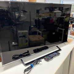 石2510-746 Panasonic 液晶テレビ TH-40DX600 40インチ 2017年製 地上波のみ視聴確認済み リモコン付き 中古の画像