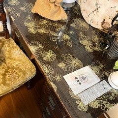 昭和初期　テーブル　
木製　学習机　デスク　アンティークレトロヴィンテージ片袖机の画像