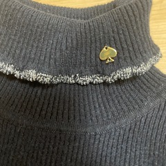 kate spade セーター100ネイビー、ラメの画像
