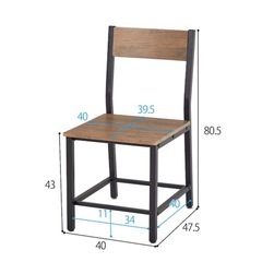 シンプルな木目調ダイニング3点セットの画像