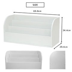 絵本ラック  絵本棚 ロータイプ ナチュラルの画像