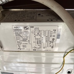 洗濯機　7キロ　福岡　田川市　筑豊　アクア　2019年式　全自動洗濯機 7kg 洗濯機 7kg 縦型 一人暮らし 縦型洗濯機 の画像