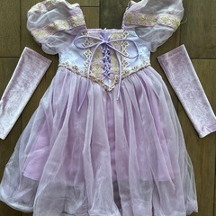 ラプンツェルドレス　アームカバー&髪飾り付きの画像
