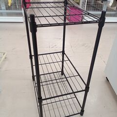 リユースのサカイ栃木店★ジモティ割あり★  ラック ブラック W44×D39.5×H67 クリーニング済み TC11391の画像