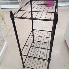 リユースのサカイ栃木店★ジモティ割あり★  ラック ブラック W44×D39.5×H67 クリーニング済み TC11391の画像