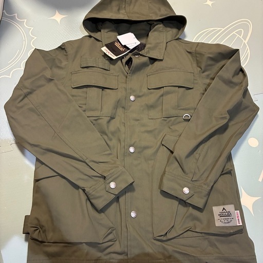 難燃　撥水　保温　キャンプ　アウトドア　アウター　ボア　ジャケット