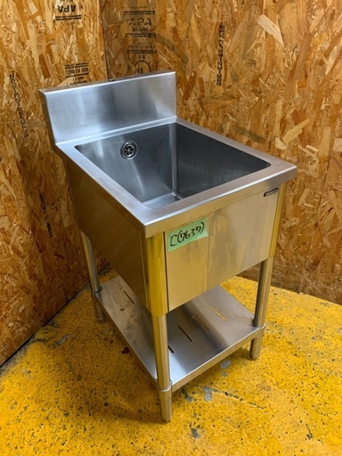 C(7637)タニコー 業務用 一槽シンク ステンレス W450D60H785BG150 シンク 厨房用 飲食店 店舗用 中古 直接引き取り歓迎 大阪
