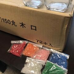 ガラス瓶　コルクふた付き　1箱72個　新品の画像