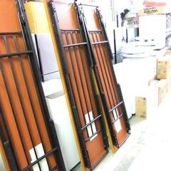 複数在庫あり 会議テーブル 折り畳み 幅180×奥45×高70cm 天板下収納 ブラウン系 長テーブル オフィス家具 札幌市厚別区 厚別店の画像