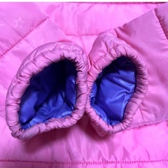 ✨美品【110】ダウン　中綿コート ピンク 紫 星　スター　パープルの画像