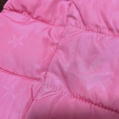 ✨美品【110】ダウン　中綿コート ピンク 紫 星　スター　パープルの画像