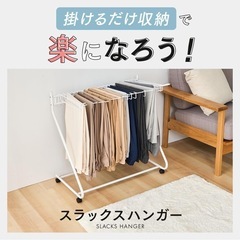 未使用品　ハンガーラック スラックスハンガー 20本掛けの画像