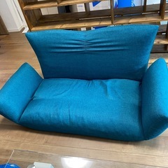 ニトリ ソファ ターコイズブルーの画像
