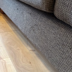 ［商談中］難あり　茶ソファの画像