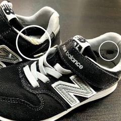 【手洗い済】new balance 996 ブラック スニーカー　18cmの画像