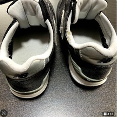 【手洗い済】new balance 996 ブラック スニーカー　18cmの画像