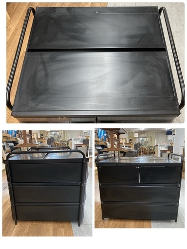 S139 ⭐ 淀川製鋼所 ヨドコウ YODOKO 3段引き出しプラケース 幅75cm USED
