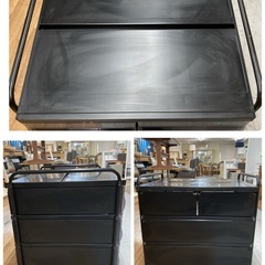 S139 ⭐ 淀川製鋼所 ヨドコウ YODOKO 3段引き出しプラケース 幅75cm USEDの画像