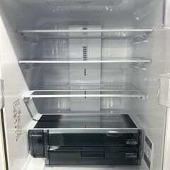 2024年 シャープ 6ドア冷凍冷蔵庫 457L 自動製氷 プラズマクラスター SJ-MF46M ラスティックダークメタル 中古家電 店頭引取歓迎 yR10194の画像