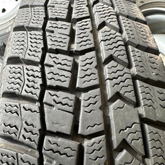 【 HA36V アルトバン 2022年製 スタッドレスタイヤ DUNLOP WINTERMAXX  WM02 145/80R13 + 汎用品ホイール付き 4本セット 】HA25VアルトバンやL275V・L285Vミラバン等にも使用可能です。の画像