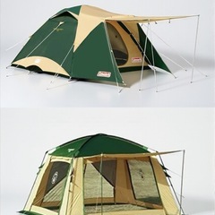 コールマン タフワイドドーム 300ex 3 テント スクリーンキャノピータープ 300 タープ セット 付属品ポールのみ 中古品販売 11Aの画像