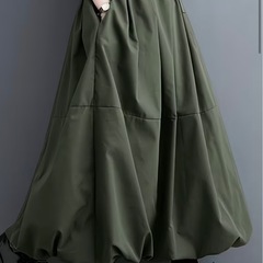 新品 ロングスカートグリーンLサイズの画像