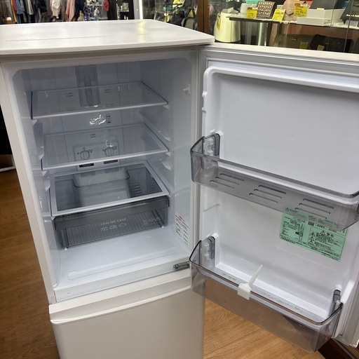 ☆ドリーム荒牧店☆ジモティー割引有☆【クリーニング済み】三菱/2ドア冷蔵庫/MR-P15J-W/146L/2023年製