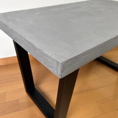 モールテックス ローテーブル｜コンクリート アイアン 台形脚 ローテーブル ベンチ 無機質の画像