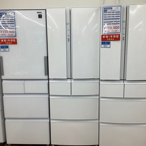 MITSUBISHIの6ドア冷蔵庫のご紹介です