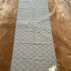 未使用大判製品タグ付きランバンオンブルー洗えるカシミヤ100%マフラーカシミアストールショールスカーフレディースメンズユニセックスの画像