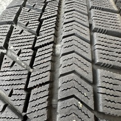 【商談中】【軽自動車用 155/65R14 BRIDGESTONE BLIZZAK VRXスタッドレスタイヤ付き 社外品14インチアルミホイール 美品 14X1/2J INSET 45 4本セット 】＊製造年古いですが信頼のBRIDGESTONEのセット物です。 の画像
