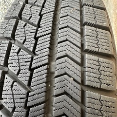 【商談中】【軽自動車用 155/65R14 BRIDGESTONE BLIZZAK VRXスタッドレスタイヤ付き 社外品14インチアルミホイール 美品 14X1/2J INSET 45 4本セット 】＊製造年古いですが信頼のBRIDGESTONEのセット物です。 の画像