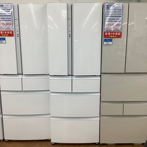 MITSUBISHIの６ドア冷蔵庫のご紹介です