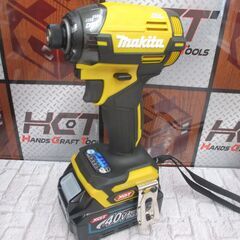 マキタ makita TD002GDXFY インパクトドライバ 未使用品 バッテリ40V 2.5Ah二個/充電器 店舗展示品 イエロー 【ハンズクラフト宜野湾店】の画像