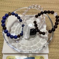 チップ➕お皿➕パワーストーンブレスレットの画像