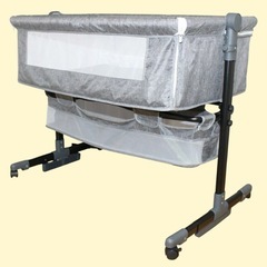 【多機能‼️】折りたたみ式ベビーベッド 蚊帳付き！ゆりかご切り替え可能！の画像