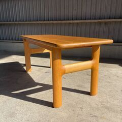 K36 リビング ローテーブル コーヒーテーブル センターテーブル 机 ダイニング 北欧家具？ 無垢材 天然木 デザイン ヴィンテージ 家具 の画像