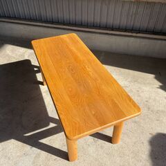 K36 リビング ローテーブル コーヒーテーブル センターテーブル 机 ダイニング 北欧家具？ 無垢材 天然木 デザイン ヴィンテージ 家具 の画像