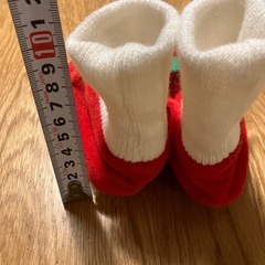 トナカイデザイン ベビー靴下　12センチ前後の画像