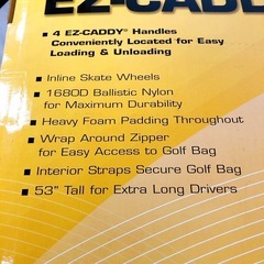 【売約済】ゴルフバッグ用トラベルカバー ギャディバッグ用カバー キャスター付き EZ-CADDY T-7025の画像
