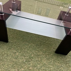 センターテーブル　幅100cm 奥行き60cm 高さ40cm  ガラステーブル　コーヒーテーブル　ローテーブルの画像