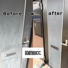 玄関戸をキレイにします！