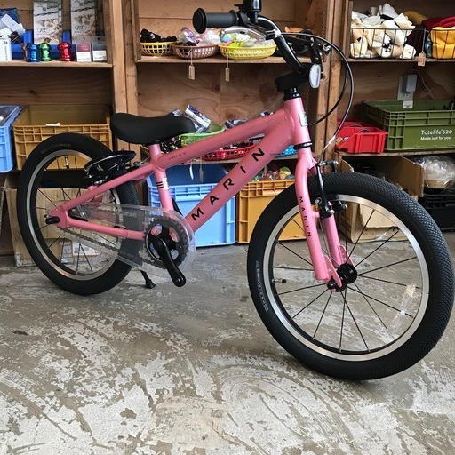 【新品】MARINE BIKES DONKY JR18  18インチ マットピンク 軽量 子ども車 子供用自転車 キッズバイク