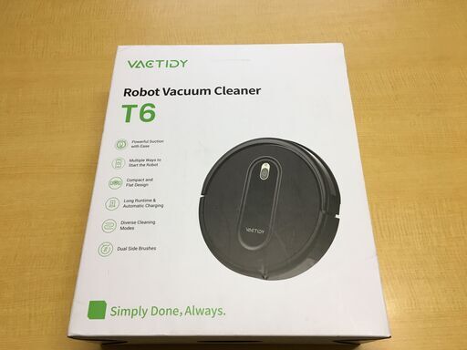 OJM0024Y　VACTIDY ロボット掃除機 Nimble T6　２０２３年制 ・外寸 　幅：約30.6cm 高さ：約7.34cm 奥行：約30.6cm中古品【取りに来られる方限定】