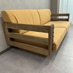 平日お渡しは値引き　ヴィンテージ風　ソファの画像