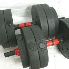 可変式ダンベル 40kg 1.25kg×4、2.5kg×4、3kg×8+シャフト4本 筋トレ 札幌市 白石店の画像