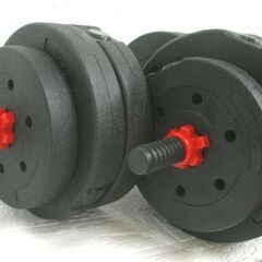 可変式ダンベル 40kg 1.25kg×4、2.5kg×4、3kg×8+シャフト4本 筋トレ 札幌市 白石店の画像