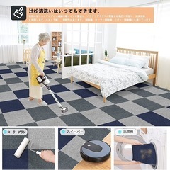 新品【60枚】ジョイントマット 大判 吸着 フロアタイル 洗えるカーペットの画像