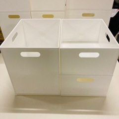 インボックス　収納ボックス　13個まとめ　白　カラーボックスにぴったり　3サイズの画像